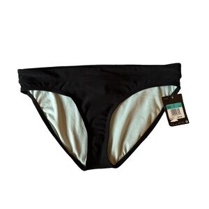 Nike women’s core solids training bikini bottom, size L in black, new with tag